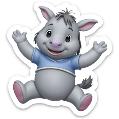 eeyore dancing sticker