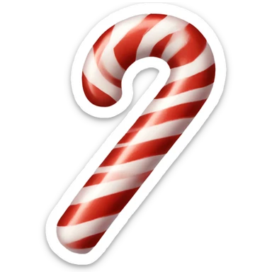 Candy cane sticker
