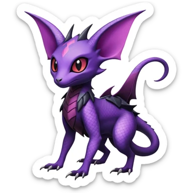 Salandit-Noivern-Espeon-Hybrid (Full body) sticker