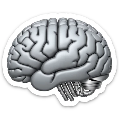 Half spring and half brain connected each other  sticker