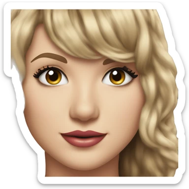 Taylor swift smiling sticker