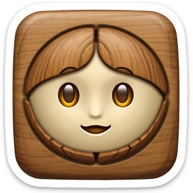 Walnut-shaped emoji sticker