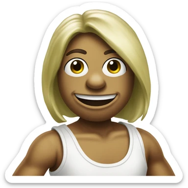 Kermit wearing a wife beater sticker