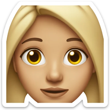 girl with nose job sticker