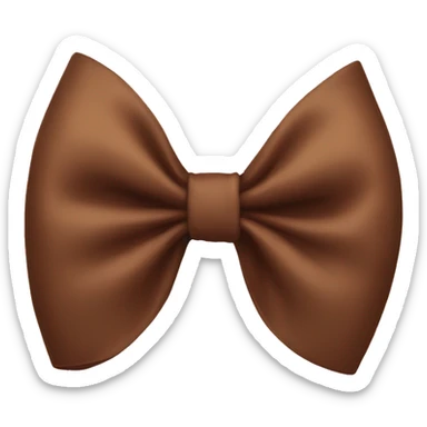 Aesthetic brown bow sticker