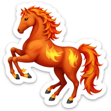 fire horse sticker