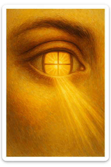 gli occhi sono la finestra da cui entra la vitamina d sticker