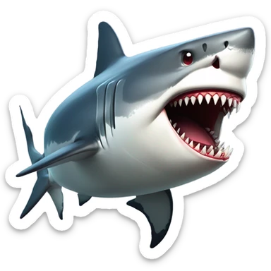 Jaws shark sticker