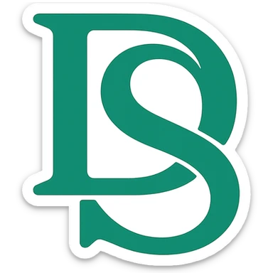 Convert the logo in the reference image to an emoji style suitable for Telegram, preserving the original style but with an emerald green color. The background should be transparent. sticker