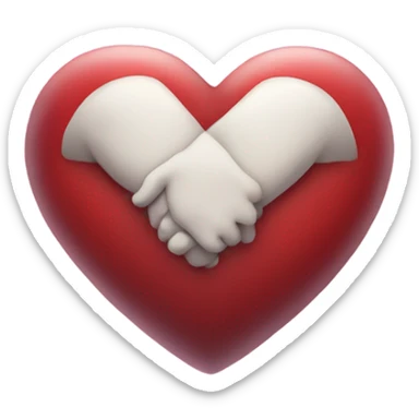 heart with arms hugging it in heavens  sticker