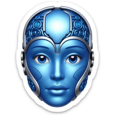 A papet scriming AI AI sticker