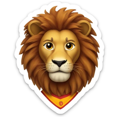 A Lion with a Galatasaray jersey sticker