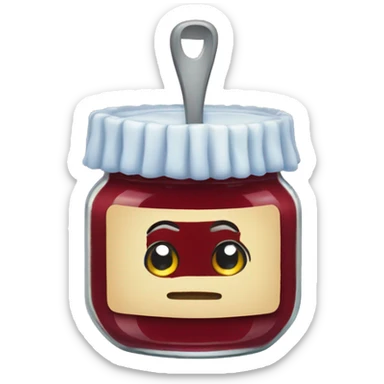 Jam in a jar sticker