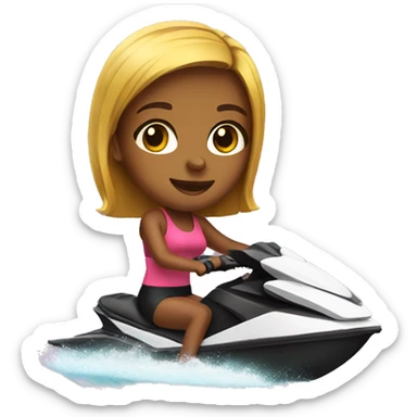 Girl on Jetski sticker
