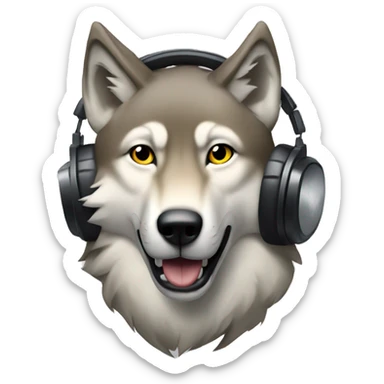DJ WOLF sticker