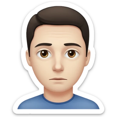 Con sueño triste 😞 sticker