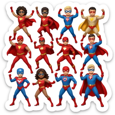 Superheroes sticker