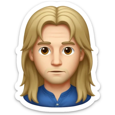 Leon con melena larga sticker