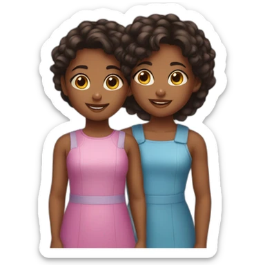 3 and 6 year old sisters sticker