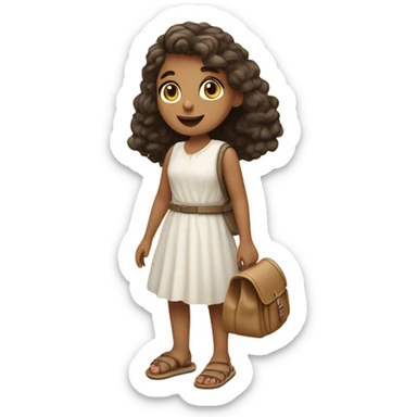 girl in Rome Italy  sticker