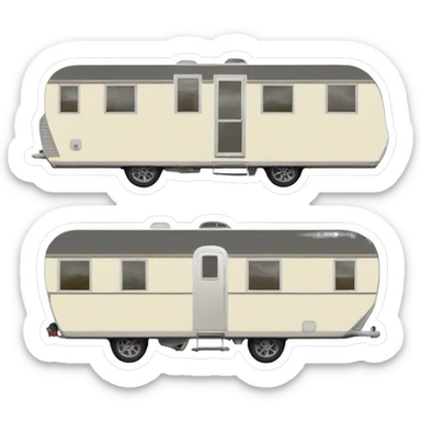 Static caravan sticker