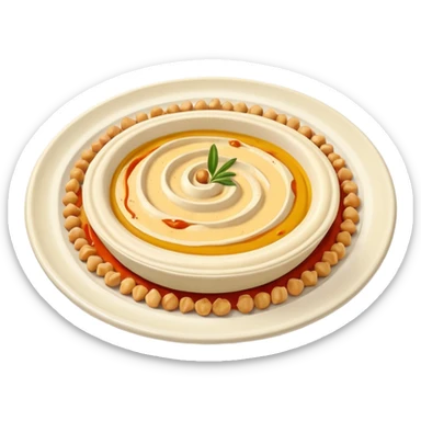 hummus plate sticker