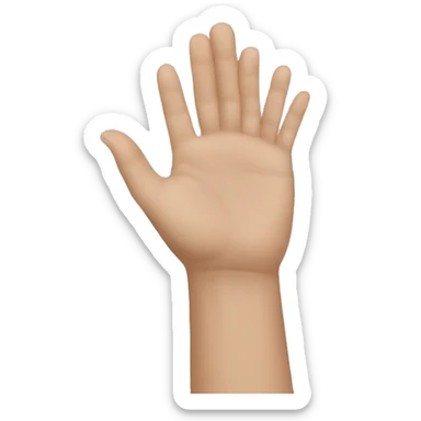 white ir crossing her hands sticker