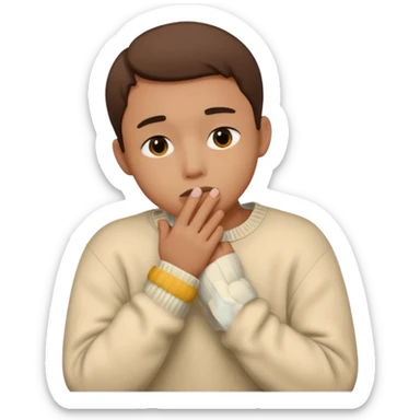 🫂+🤫 sticker