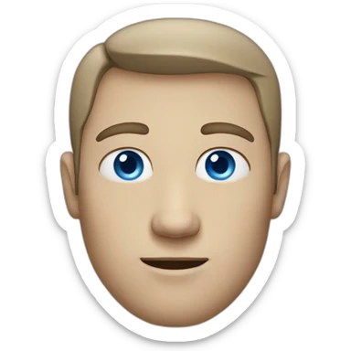 white-man-with-middlepart-and-blue-eyes sticker