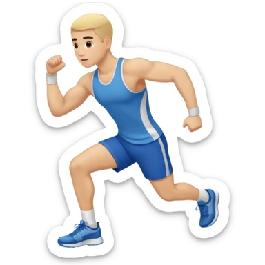ligth man exercising sticker