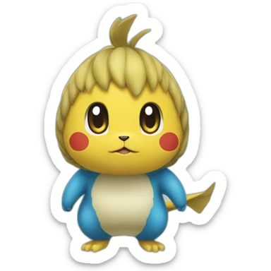 Léviathan Pokémon bleue sticker