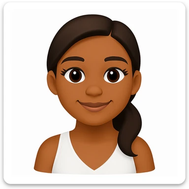 turn the second man in emoji style of the 1st image, match the facial features and match dressing style of the 2nd image, she is wearing white tank top lose sticker