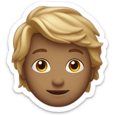 un garçon des dos, face à un magnifique coucher de soleil sticker