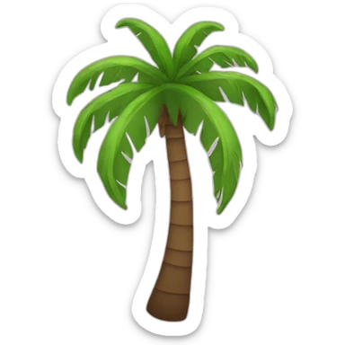 palmtree music sticker