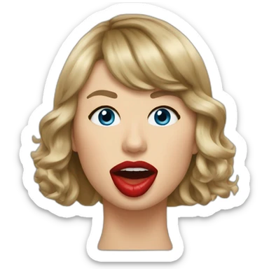 taylor-swift-mouth-bbc sticker