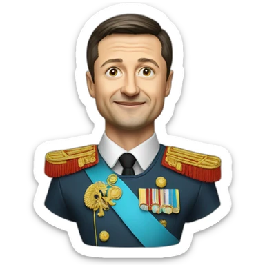 Vladimir Zelensky in moskow sticker