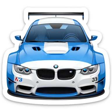 Make BMW M3 GTR emoji in detailed! sticker
