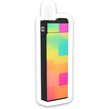 square disposable vape sticker