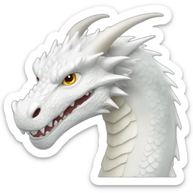 white dragon sticker