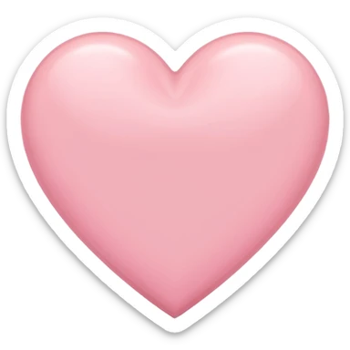 Pastel pink heart sticker