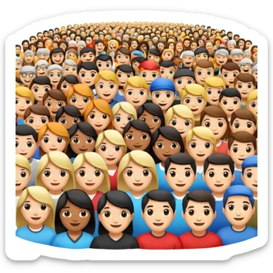 Audience large sticker