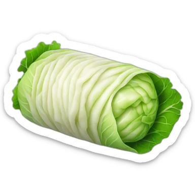 Rolled cabbage with minced meat inside sticker