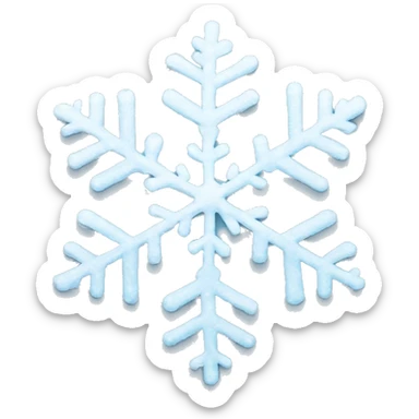 snowflake sticker