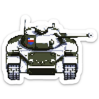 Russian tank sticker