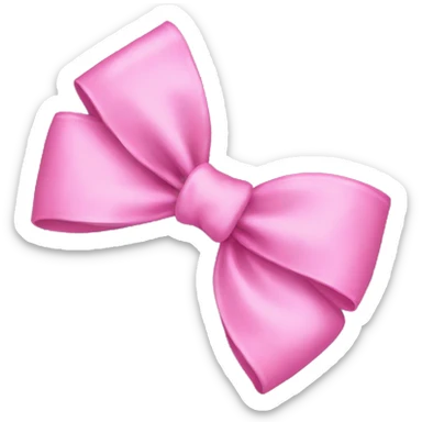 pink bow sticker