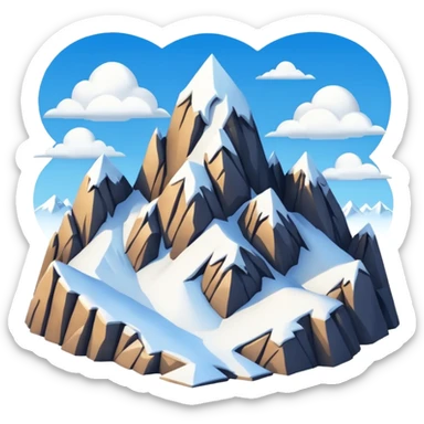mountains sticker