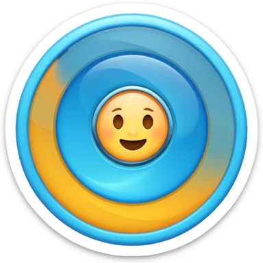 make me a loading skyblue emoji rotating animateded one sticker