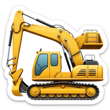Excavator sticker