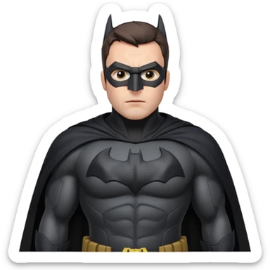 emoji of batman ben affleck sticker