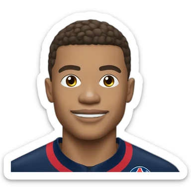 Kylian Mbappé avec PSG sticker